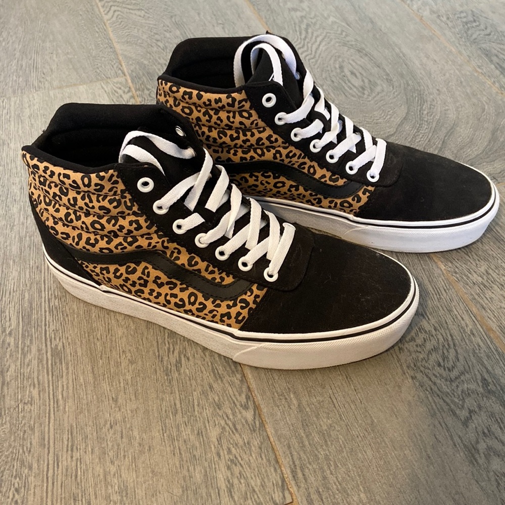 Cheetah Print Hightop Vans